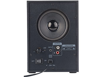 auvisio Klangstarkes Lautsprecher-System mit Bluetooth 2.1, Subwoofer, 30 Watt