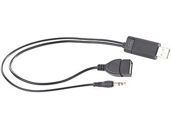 auvisio Transmitter zum Senden von Audio-Signalen mit Bluetooth 3.0 & USB