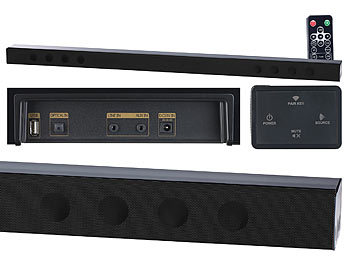 auvisio Soundbar MSX-440 mit Bluetooth, 3D-Sound-Effekt (Versandrückläufer)
