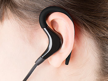 auvisio In-Ear-Sport-Headset m. Bluetooth 4.1, Multipoint & Kabelfernbedienung