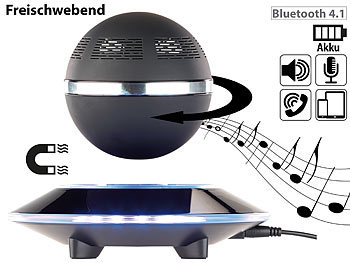 auvisio Freischwebender Lautsprecher mit Freisprecher & 4.1 Bluetooth, 10 Watt