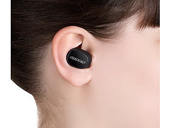 auvisio True Wireless In-Ear-Stereo-Headset mit Lade-Etui, 10 Std. Spielzeit