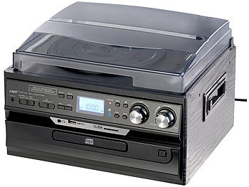 USB-Plattenspieler mit Kassetten-DecksKassettenrecorder Cassetten Analoge auf