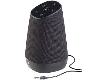 auvisio Mobiler WLAN-Multiroom-Lautsprecher mit Amazon Alexa und Akku, 30 Watt