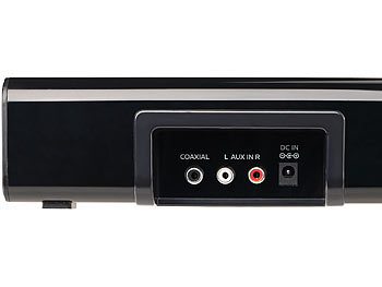 auvisio Stereo-Soundbar, Bluetooth 4.0, Koaxial, Stereo-Cinch & AUX, 60 Watt