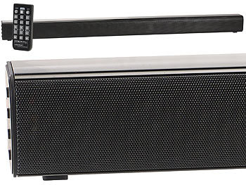 auvisio Stereo-Soundbar, Bluetooth 4.0, Koaxial, Stereo-Cinch & AUX, 60 Watt