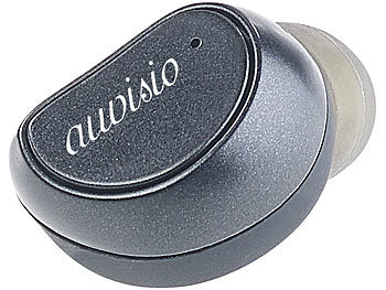 auvisio In-Ear-Mono-Headset mit Powerbank-Etui, Siri- & Google-kompatibel