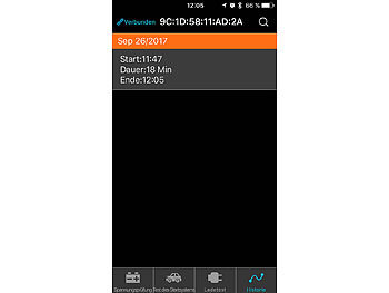 Lescars Kfz-Batterie-Wächter mit Bluetooth und App, Versandrückläufer