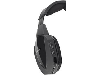 auvisio Digitales Gaming-Funk-Headset mit TOSLINK & 12-Stunden-Akku, 2,4 GHz