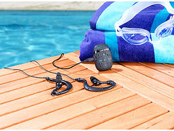 MP3-Player mit in-Ear-Kopfhörer, wasserdicht, wasserfest Strand