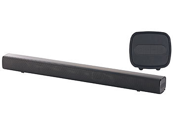 auvisio Stereo-Soundbar mit Bluetooth, AUX-In und USB-Audioplayer, 100 Watt