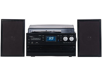 Stereoanlage mit Plattenspieler, CD und DAB+