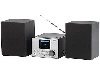 auvisio Micro-Stereoanlage mit Webradio, DAB+, FM, CD (Versandrückläufer)