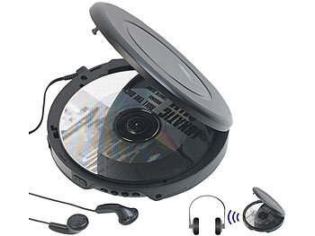 auvisio Tragbarer CD-Player mit Ohrhörern, Versandrückläufer