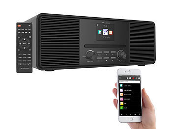HiFi Anlagen: VR-Radio Stereo-Internetradio mit CD-Player, DAB+/FM Versandrückläufer