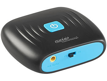 Audio Adapter, Bluetooth: auvisio 2in1-Audio-Sender und -Empfänger mit Bluetooth 4.2, 10 m Reichweite