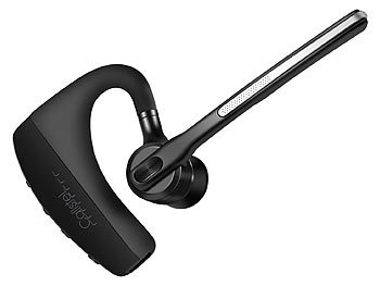Callstel Headset, Bluetooth 5, aptX, 2 HD-Mikrofone, Windgeräusch-Unterdrückung