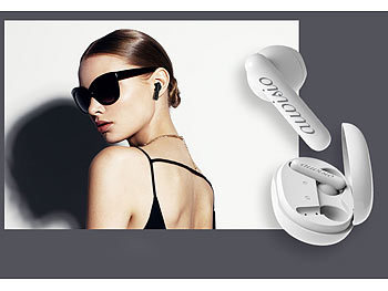 Kabellose in-Ear-Stereo-Headsets mit und Lade-Etuis Kopfhoerer Energiemessgert Earbuds, Bluetooth