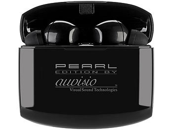 auvisio In-Ear-Stereo-Headset mit Bluetooth 5, Ladebox, 18 Std. Spielzeit