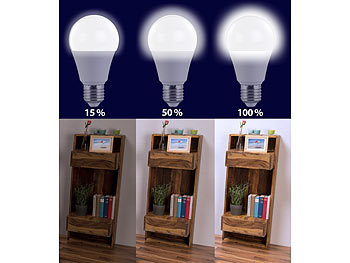 LED-Lampen mit Helligkeits-Steuerungen