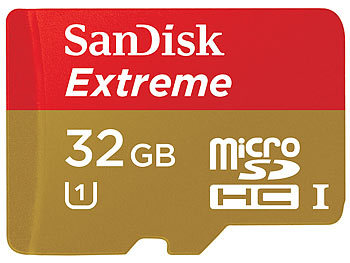 SanDisk 32 GB Extreme microSDHC-Speicherkarte, 45 MB/s, UHS-I