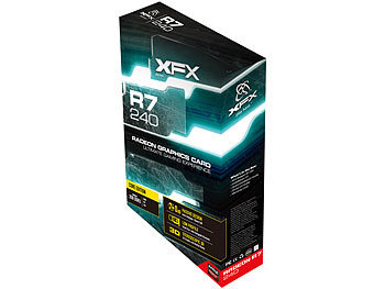 Grafikkarte XFX AMD Radeon R7 240 passiv, PCI-e, 2GB DDR3, DVI, HDMI