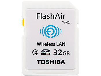 Toshiba FlashAir 32 GB Wireless LAN SDHC-Speicherkarte, Class 10