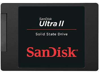SanDisk Ultra II Solid State Drive (SSD), SATA III Festplatte, 240 GB
