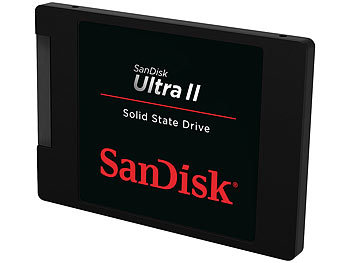 SanDisk Ultra II Solid State Drive (SSD), SATA III Festplatte, 960 GB