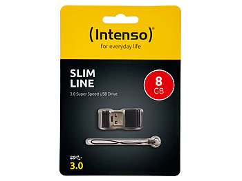 Intenso USB-Stick Slim Line 8 GB, USB 3.0 Superspeed