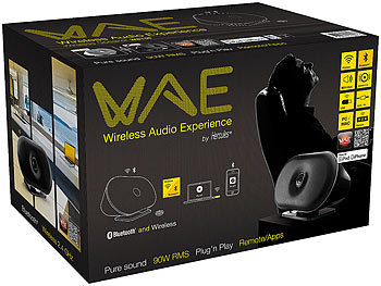Hercules WAE-WBT06 Bluetooth-Lautsprecher, weiß, 180 Watt