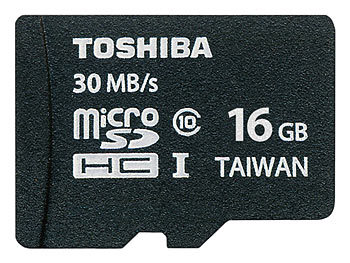Toshiba microSDHC-Speicherkarte 16GB Class 10 / UHS-I, inkl SD-Adapter