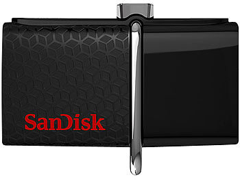SanDisk Ultra Dual USB-Laufwerk USB 3.0, 64 GB, OTG, USB + Micro-USB