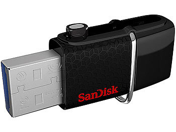 SanDisk Ultra Dual USB-Laufwerk 3.0, 64 GB, OTG, USB + Micro-USB