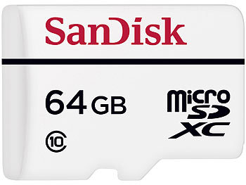 SanDisk High Endurance microSDXC-Speicherkarte 64 GB, Class 10