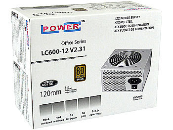 LC Power ATX-Netzteil 450 W, LC600-12 V2.31, 80 Plus Bronze