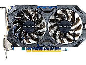 Gigabyte Grafikkarte Gigabyte GeForce GTX 750 Ti WF2OC, 4 GB GDDR5, PCI-E 3.0