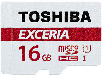 Toshiba Exceria microSDHC-Speicherkarte 16 GB, Class 10, UHS-I