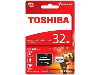 Toshiba Exceria microSDHC-Speicherkarte 32 GB, Class 10, UHS Class 1