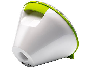 Hercules Mobiler Lautsprecher WAE-BTP02-WG mit Bluetooth, weiß-grün, 25W