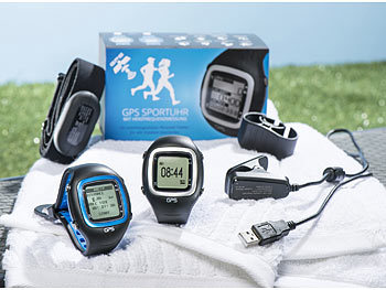 GPS-Sportuhr mit Herzfrequenzmessung (Versandrückläufer)
