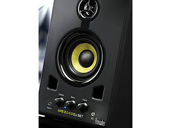 Hercules Aktiv-Lautsprecher-Set XPS 2.0 60 DJ, 60 Watt Musik-Spitzenleistung