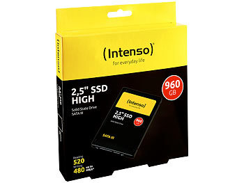 SATA Festplatte: Intenso SSD High 960 GB (2,5", SATA III)