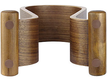 Dynavox Eleganter Kopfhörer-Ständer KH-500, Holz in Walnuss-Optik