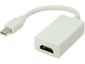HDMI-Wandler: auvisio Adapter Mini-DisplayPort-Stecker auf HDMI-Buchse