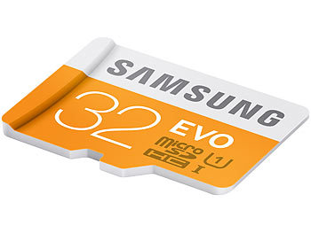 Samsung microSDHC 32 GB EVO mit SD-Adapter, UHS-I / Class 10