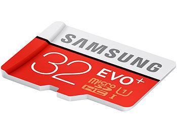 Samsung microSDHC 32 GB EVO+ mit SD-Adapter, UHS-I / Class 10