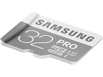 Samsung microSDHC 32 GB PRO mit SD-Adapter, Class 10 / UHS U3