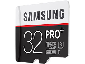 Samsung microSDHC 32 GB PRO+ mit SD-Adapter, Class 10 / UHS U3