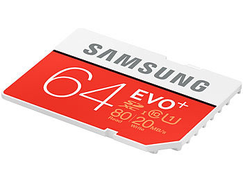 Samsung SDXC 64 GB EVO+, UHS U1 / Class 10